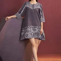 Anouk Ethnic Motifs Embroidered A-Line Dress-17