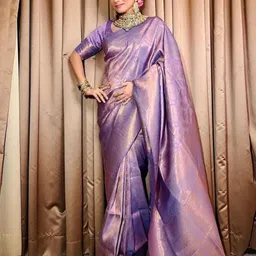 Visit Wear Ethnic Motifs Woven Design Zari Pure Silk Banarasi Saree-image-98