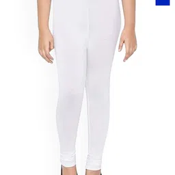FRENCH KLEIDER Girls Pack Of 2 Mid Rise Churidar Length Leggings-picture-43
