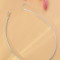 Tweov Jewels 925 Sterling Silver Rhodium-Plated Anklet-13