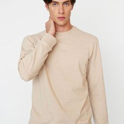 Trendyol Men Round Neck Solid Sweatshirt-image-92