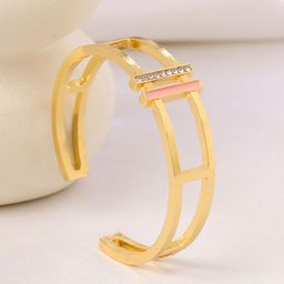 Yellow Chimes Gold Plated Kada Bracelet-image-66
