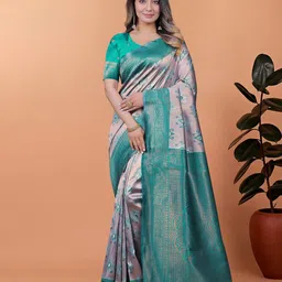 DIVASTRI Woven Design Zari Banarasi Saree-image-25