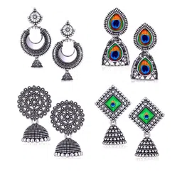 DIVASTRI Silver-Plated Alloy Earrings-85