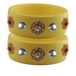 Vidhya Kangan Multi-Coloured Brass Bangles-image-59
