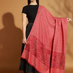Zamour Women Paisley Woven Design Shawl-picture-49