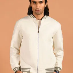 KINGDOM OF WHITE Men Suede Lightweight Bomber Jacket-picture-42