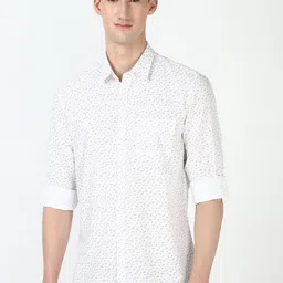Peter England Casuals Men Spread Collar Floral Printed Cotton Slim Fit Casual Shirt-image-30