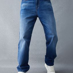 VOLTEDGE Men Straight Fit Highly Distressed Light Fade Jeans-image-26