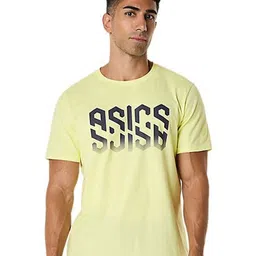 ASICS Men Typography Printed Round Neck Cotton Oversized T-shirt-image-43