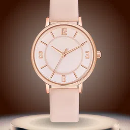 ON TIME OCTUS Women Brass Dial & Straps Analogue Watch MT-392 BEIGE-10