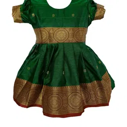 Mom and Me Green Cotton Dresses-image-80