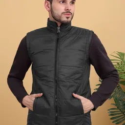KLOTTHE Mock Collar Quilted Jacket-33
