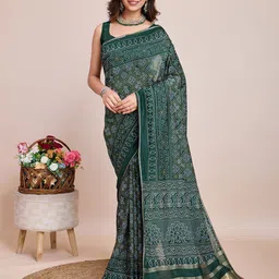 LeeliPeeri Designer Traditional Zari Bandhani Saree-image-67
