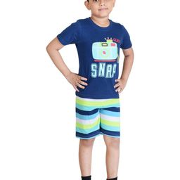 Clothe Funn Boys Printed T-shirt with Shorts-image-38