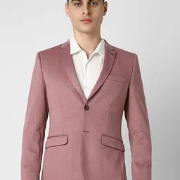 Van Heusen Slim-Fit Long Sleeve Double Vent Single Breasted Blazers-image-90