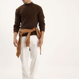 Kveto style redefined Men Long Sleeve High Neck Pullover Sweater-image-69