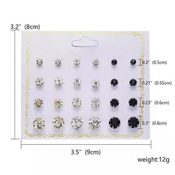 Shivarth Set Of 12 Artificial Stones Studded Circular Studs image 2