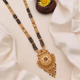 TKRB SALES HIGE Gold-Plated Artificial Beaded Mangalsutra-picture-2
