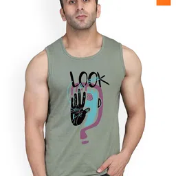 SLOWLORIS Men Pack Of 2 Printed Combed Cotton Gym Vests-picture-41
