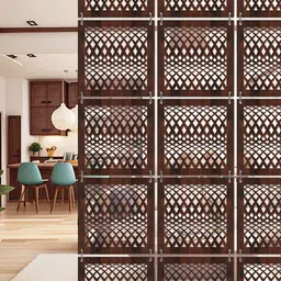 RANDOM Brown Geometric Window Blinds-picture-35