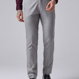 GENTLEREN Men Relaxed Slim Fit Cotton Formal Trousers-image-124