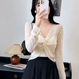 KPOP Women Solid Top-image-24