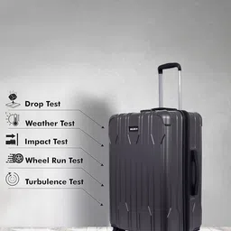 Killer Set Of 3 Hard-Sided Large With Medium & Cabin Trolley Suitcase image 5