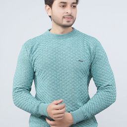 FEVERFEW Men Cable Knit Pullover-image-96