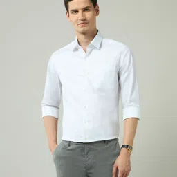 Arrow Men Slim Fit Spread Collar Solid Cotton Formal Shirt-picture-20