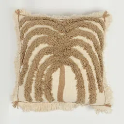 Art Avenue White & Beige Embroidered Square Cushion Covers-10
