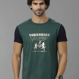 Double Two Men Avengers Printed Applique Slim Fit T-shirt-image-52