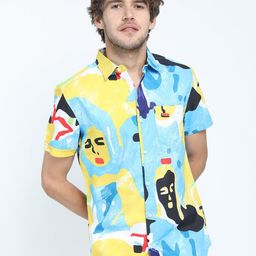 Highlander Mens Printed Slim Fit Shirt-image-12