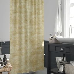 ArtzFolio Beige & Brown Printed Waterproof Shower Curtain-image-91