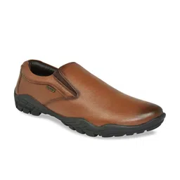 IMPERIO Men Leather Formal Slip-Ons-image-9