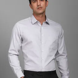 Louis Philippe Striped Spread Collar Slim Fit Formal Cotton Shirt-picture-34