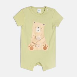 MINI KLUB Infant Boys Cartoon Printed Cotton Applique Half Sleeves Romper-image-48