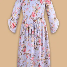 Wish Karo Floral Print Chiffon Fit & Flare Dress-picture-25