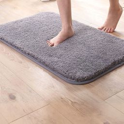 IVAZA Grey Microfibre 1400 GSM Bath Rugs-picture-15
