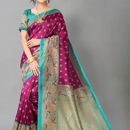 Ethnic motifs printed saree-13