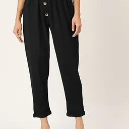 Zastraa Women Smart Slim Fit High-Rise Trousers-image-34