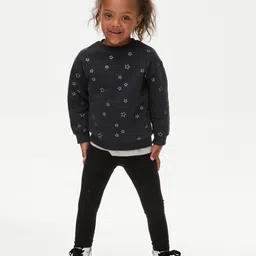 Marks & Spencer Girls Cotton Graphic Printed Sweatshirt-picture-40