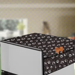 The Furnishing Tree Brown Plastic Refrigerator Cover-picture-0