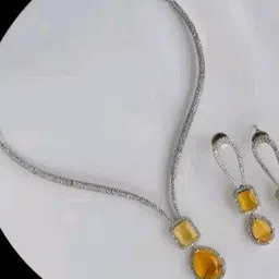 TIYARA Silver-Plated Stones Studded Jewellery Set-image-51