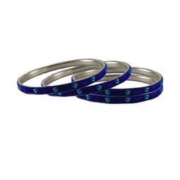 Vidhya Kangan Blue Brass Bangles-image-45
