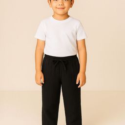 Greendeer Unisex Solid Mid-Rise Casual Regular Trousers-image-39
