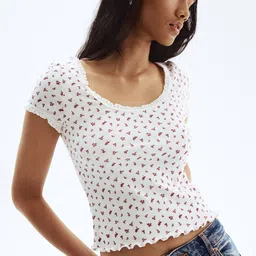 H&M Lace-Trimmed Top-image-46