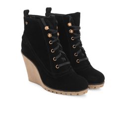 Delize Women Wedge-Heeled Winter Boots-image-29