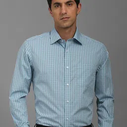 Louis Philippe Men Checked Formal Shirt-image-62