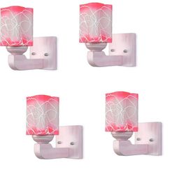 Somil Premium Designer Glass Wall / Night Lamp Elegant & Stylish Dcor Accent for Modern Interiors, color- Pink, White, Size- 17.5 X 22.5 X 20.5 CM-image-92